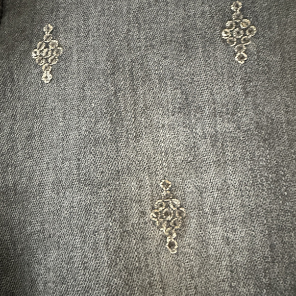 Sundance Primrose‎ Fit Diamond Sequins Gray Skinny Boyfriend Jeans Sz 30 Concert - Picture 3 of 11